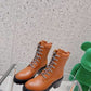 Herms Bridge Ankle Boots Brown For Women