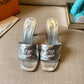 LUV Women's Revival Mule Sliver For Women 1A9Q54