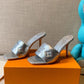 LUV Women's Revival Mule Sliver For Women 1A9Q54