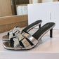 SLY Women's Tribute Heeled Mules Sliver For Women