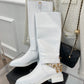 CHL Women's High Boots With Decor White For Women 1.5in/ 4cm