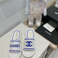 CHL Women's Mules Blue And White For Women