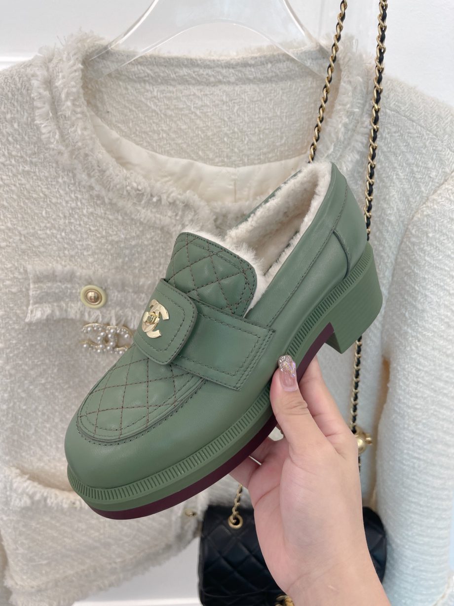 CHL Women's Loafers With Lining Green For Women