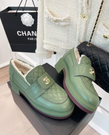 CHL Women's Loafers With Lining Green For Women