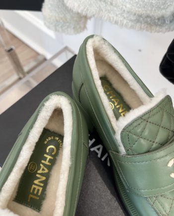 CHL Women's Loafers With Lining Green For Women