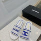 CHL Women's Mules Blue And White For Women